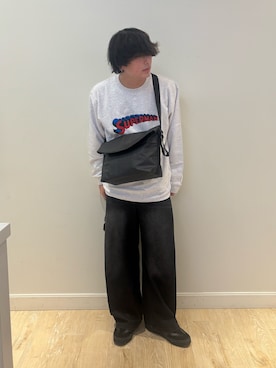 「アイテム（スウェット）」を使った、RYOUGAさん（メンズ・177cm）の秋コーディネート