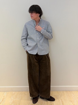 「DANTON（ダントン）のアイテム」を使った、RYOUGAさん（メンズ・177cm）の春コーディネート