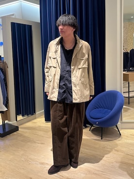 「DANTON（ダントン）のアイテム（トップス）」を使った、RYOUGAさん（メンズ・177cm）の春コーディネート