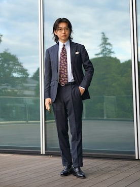 「アイテム（ネクタイ）」を使った、shunkobayashiさん（メンズ・171cm・30代）の秋コーディネート