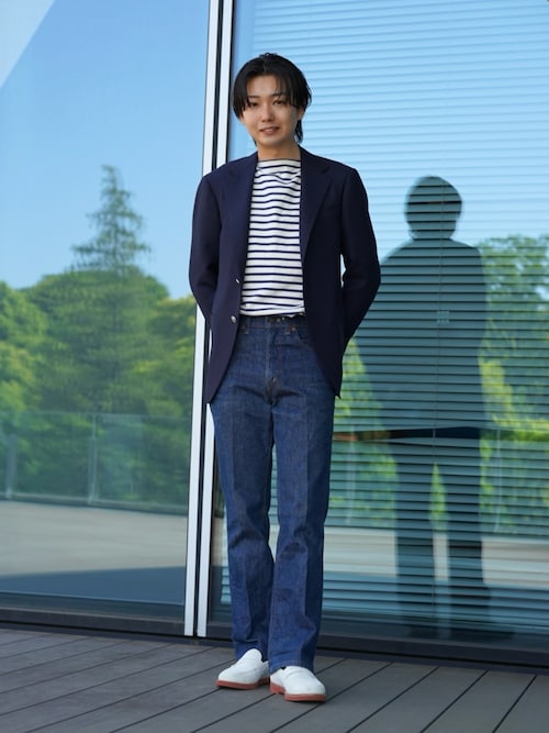 HANDMADE SAVILE CLIFFORD ネイビー ブレザー（テーラードジャケット