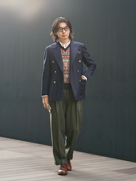 「アイテム（ドレスシューズ）」を使った、shunkobayashiさん（メンズ・171cm・30代）の秋コーディネート