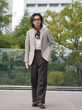 「アイテム（ニット/セーター）」を使った、shunkobayashiさん（メンズ・171cm・30代）の秋コーディネート