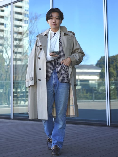 AUBERGE / BOGART コットンシルク トレンチコート AUBERGE＞これ