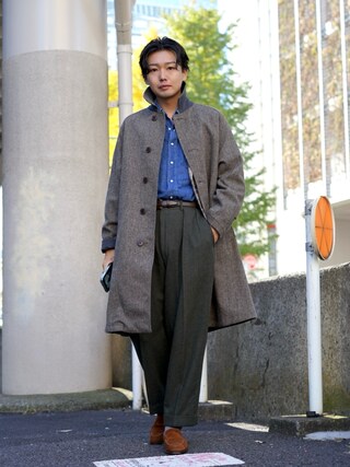 BRILLA per il gustoのステンカラーコートを使った人気ファッション