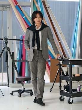 「BEAMS F（ビームスエフ）のアイテム」を使った、shunkobayashiさん（メンズ・171cm）の秋コーディネート