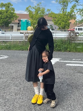 「LOWRYS FARM（ローリーズファーム）のＴＲハーフパンツ　455476（その他パンツ、グレー系）」を使った、ayuriさん（レディース・158cm）の春コーディネート