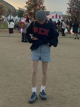 「COLONY 2139（コロニートゥーワンスリーナイン）のアイテム（帽子）」を使った、ayuriさん（レディース・158cm）の冬コーディネート