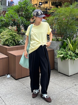 「STANDOIL（スタンドオイル）のアイテム」を使った、ayuriさん（レディース・158cm）の夏コーディネート