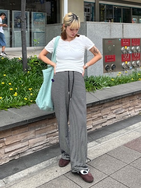「STANDOIL（スタンドオイル）のアイテム」を使った、ayuriさん（レディース・158cm）の夏コーディネート