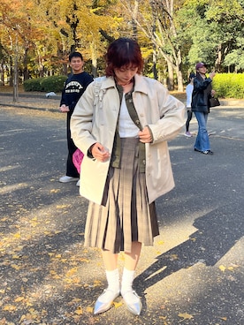 「アイテム（パンプス）」を使った、ayuriさん（レディース・158cm）の秋コーディネート