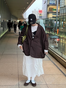 「アイテム（ブラジャー）」を使った、ayuriさん（レディース・158cm）の秋コーディネート