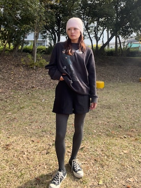 「アイテム（タイツ/ストッキング）」を使った、ayuriさん（レディース・158cm）の秋コーディネート