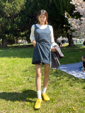 「アイテム（シューズ）」を使った、ayuriさん（レディース・158cm）の春コーディネート