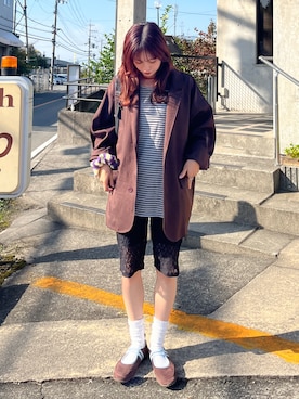 「アイテム（レッグウェア）」を使った、ayuriさん（レディース・158cm・20代）の秋コーディネート