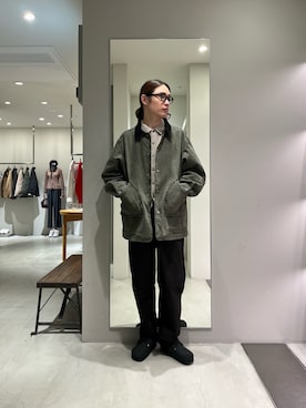 「URBAN RESEARCH（アーバンリサーチ）のBIRKENSTOCK　Exclusive Boston(Narrow)（サンダル、ブラック系）」を使った、tko(オッチー)さん（メンズ・174cm）の秋コーディネート