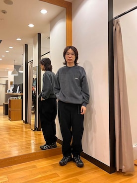 「運動会コーデ」｜「アイテム（スウェット）」を使った、tkoさん（メンズ・174cm）の秋コーディネート
