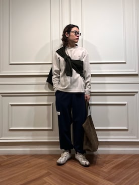 「アイテム（カーディガン/ボレロ）」を使った、tkoさん（メンズ・174cm）の秋コーディネート