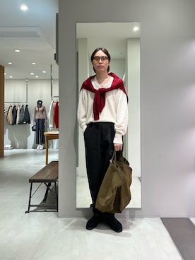 「URBAN RESEARCH（アーバンリサーチ）の『別注』Gramicci for URBAN RESEARCH　BRUSHED COTTON TWILL PANTS（その他パンツ、ブラウン系）」を使った、tko(オッチー)さん（メンズ・174cm）の秋コーディネート