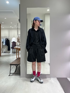 「SALOMON（サロモン）の『26-30サイズ』SALOMON　EXCLUSIVE XT-WHISPER（スニーカー、シルバー系）」を使った、tko(オッチー)さん（メンズ・174cm）の春コーディネート