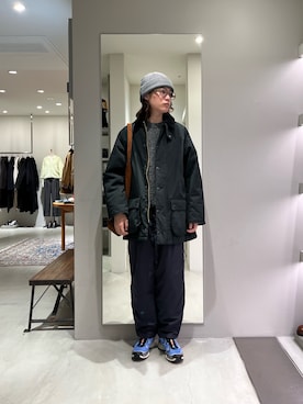 「Barbour（バブアー）のアイテム（その他アウター）」を使った、tkoさん（メンズ・174cm）の秋コーディネート