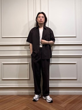 「アイテム（ナイロンジャケット）」を使った、tkoさん（メンズ・174cm）の夏コーディネート