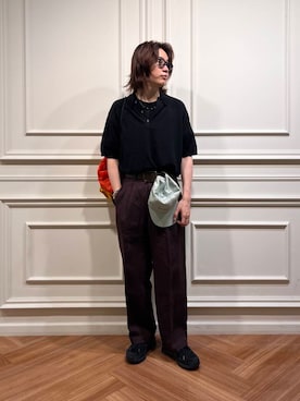 「アイテム（ポロシャツ）」を使った、tkoさん（メンズ・174cm）の夏コーディネート