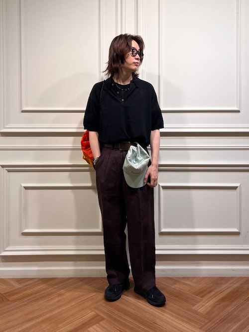 new basic　リネンタックスラックス