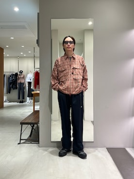 「URBAN RESEARCH（アーバンリサーチ）のnew basic　WASHABLE MERINO WOOL T-SHIRTS（Tシャツ/カットソー、グレー系）」を使った、tko(オッチー)さん（メンズ・174cm）の秋コーディネート