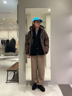 「アイテム（カーディガン/ボレロ）」を使った、tkoさん（メンズ・174cm・20代）の冬コーディネート