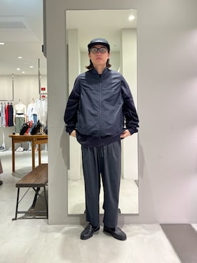「URBAN RESEARCH（アーバンリサーチ）のWide Dad　NYLON DAD VEST（ベスト、ブルー系）」を使った、tko(オッチー)さん（メンズ・174cm）の夏コーディネート