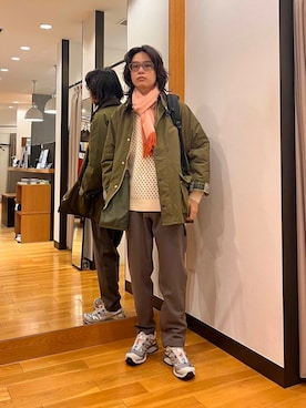 「寒い」｜「アイテム（その他アウター）」を使った、tkoさん（メンズ・174cm）の冬コーディネート