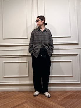 「URBAN RESEARCH（アーバンリサーチ）のアイテム（メガネ）」を使った、tkoさん（メンズ・174cm）の秋コーディネート