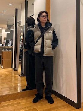 TheNorthFace　グレー　ダウンベスト THE NORTH FACE（ザノースフェイス）の「＜THE NORTH FACE