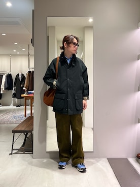 「アイテム（トートバッグ）」を使った、tkoさん（メンズ・174cm）の秋コーディネート