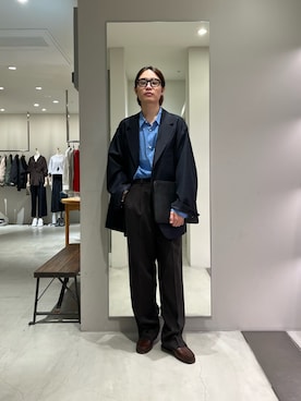 「URBAN RESEARCH（アーバンリサーチ）のアイテム（メガネ）」を使った、tko(オッチー)さん（メンズ・174cm）の秋コーディネート