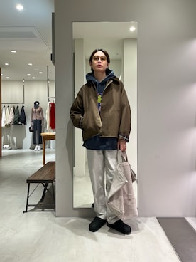 「URBAN RESEARCH（アーバンリサーチ）のBIRKENSTOCK　Exclusive Boston(Narrow)（サンダル、ブラック系）」を使った、tko(オッチー)さん（メンズ・174cm）の秋コーディネート