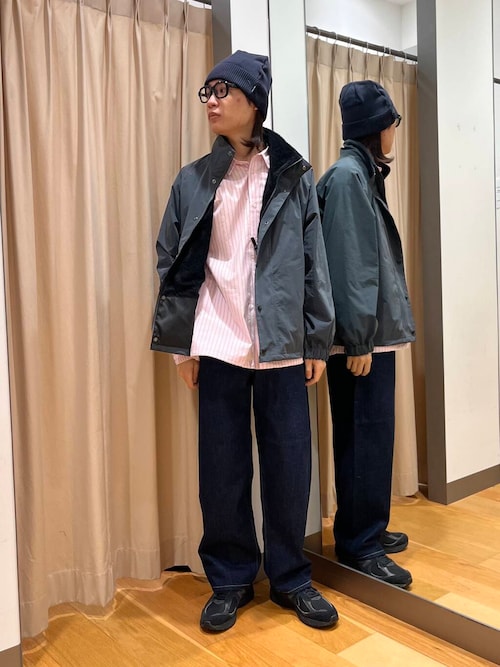 new basic VINTAGE NYLON STAND BLOUSON