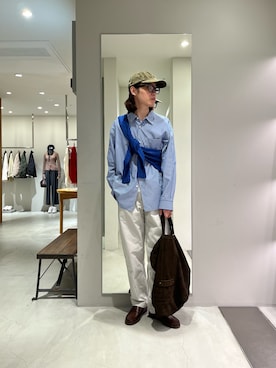 「URBAN RESEARCH（アーバンリサーチ）のnew basic　THOMAS MASON LONG-SLEEVE OVER SHIRTS（シャツ/ブラウス、その他）」を使った、tko(オッチー)さん（メンズ・174cm）の秋コーディネート