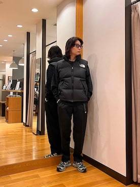 「アイテム（ダウンベスト）」を使った、tkoさん（メンズ・174cm）の秋コーディネート