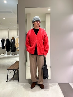 「アイテム（ニットキャップ/ビーニー）」を使った、tkoさん（メンズ・174cm・20代）の冬コーディネート