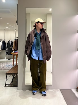 「アイテム（モッズコート）」を使った、tkoさん（メンズ・174cm）の秋コーディネート