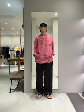 「URBAN RESEARCH（アーバンリサーチ）のgoyemon　UNDA-雲駄-（その他シューズ、ホワイト系）」を使った、tko(オッチー)さん（メンズ・174cm）の夏コーディネート