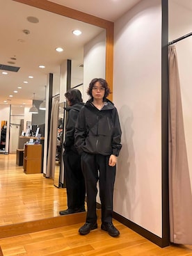 「アイテム（ナイロンジャケット）」を使った、tkoさん（メンズ・174cm）の秋コーディネート