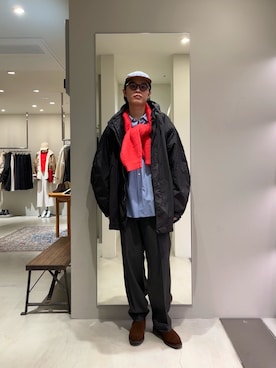 「アイテム（モッズコート）」を使った、tkoさん（メンズ・174cm）の冬コーディネート