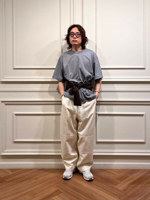 『別注』crepuscule×UR　Washi Knit Long-Sleeve T-shirts