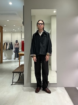 「URBAN RESEARCH（アーバンリサーチ）の『別注』LACOSTE×URBAN RESEARC　KNIT POLO CARDIGAN（カーディガン/ボレロ、ホワイト系）」を使った、tko(オッチー)さん（メンズ・174cm）の秋コーディネート