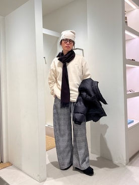 「アイテム（ブーツ）」を使った、tkoさん（メンズ・174cm・20代）の冬コーディネート