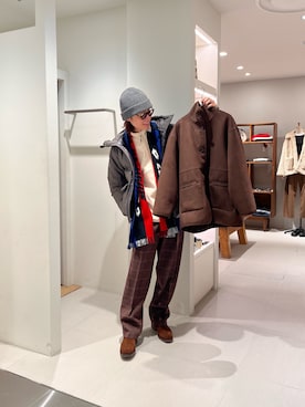 「アイテム（ニットキャップ/ビーニー）」を使った、tkoさん（メンズ・174cm）の秋コーディネート