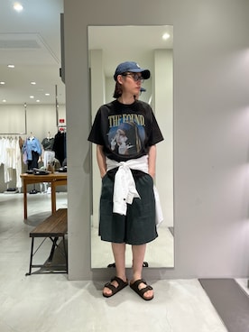 「URBAN RESEARCH（アーバンリサーチ）のBIRKENSTOCK　EXCLUSIVE ARIZONA(NAR)（サンダル、ブラウン系）」を使った、tko(オッチー)さん（メンズ・174cm）の夏コーディネート